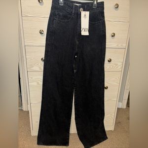High waisted black Zara jeans size 4